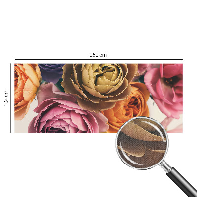 Moderní samolepicí fototapeta Barevné růže