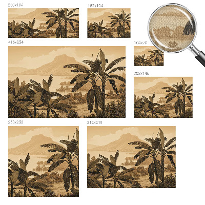 Samolepicí fototapeta do ložnice Tropické panorama