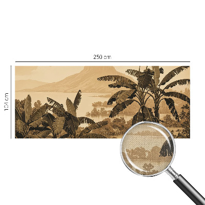 Samolepicí fototapeta do ložnice Tropické panorama