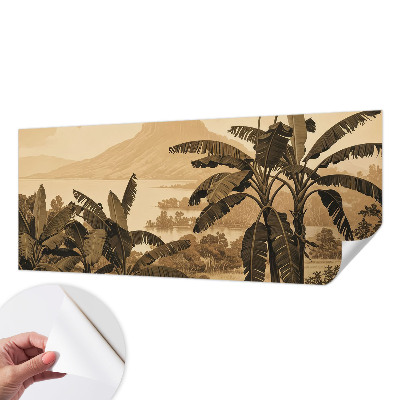 Samolepicí fototapeta do ložnice Tropické panorama