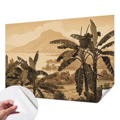 Samolepicí fototapeta do ložnice Tropické panorama