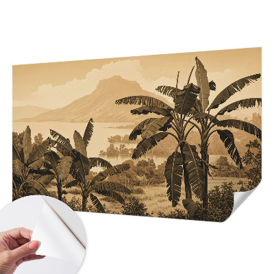 Samolepicí fototapeta do ložnice Tropické panorama