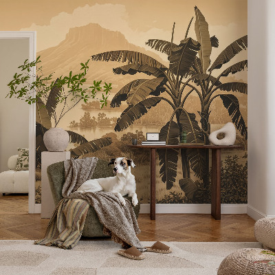 Samolepicí fototapeta do ložnice Tropické panorama