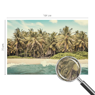 Samolepicí fototapeta do obýváků Tropická pláž