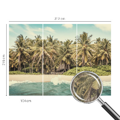 Samolepicí fototapeta do obýváků Tropická pláž