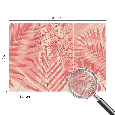 Samolepící fototapeta 3d Tropické listy
