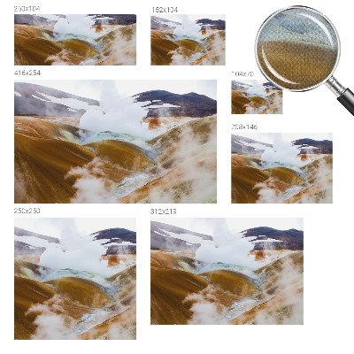 Samolepicí fototapeta na míru Sopečné kopce