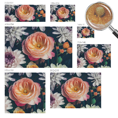 Samolepicí fototapeta na zeď Květinová harmonie