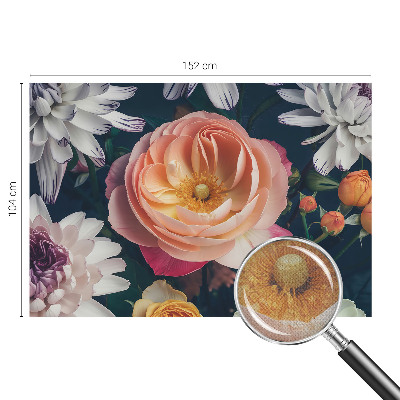 Samolepicí fototapeta na zeď Květinová harmonie