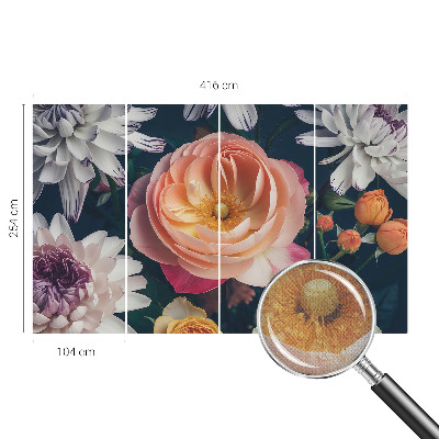 Samolepicí fototapeta na zeď Květinová harmonie