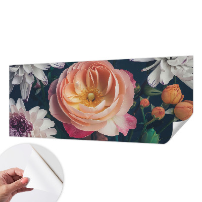 Samolepicí fototapeta na zeď Květinová harmonie