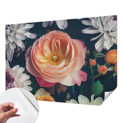 Samolepicí fototapeta na zeď Květinová harmonie