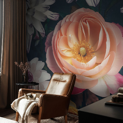 Samolepicí fototapeta na zeď Květinová harmonie