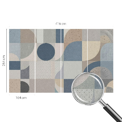 Samolepicí fototapeta do dětského pokoje Geometrická mozaika
