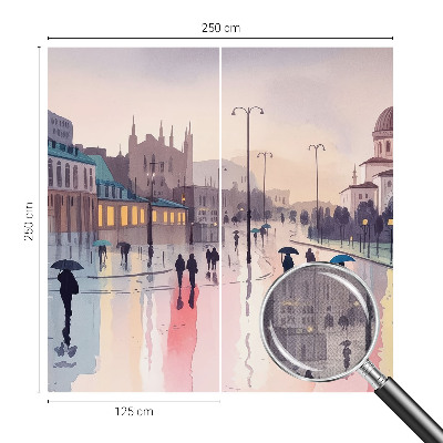 Fototapeta pro kluka Deštivá procházka