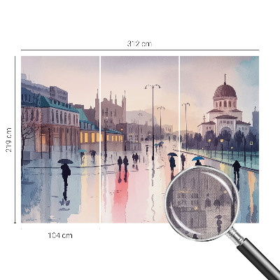 Fototapeta pro kluka Deštivá procházka