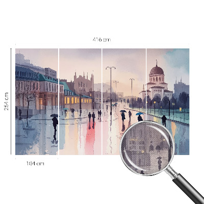Fototapeta pro kluka Deštivá procházka