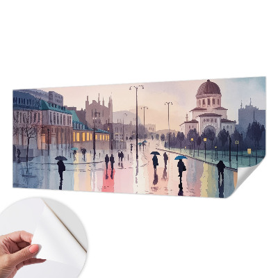 Fototapeta pro kluka Deštivá procházka