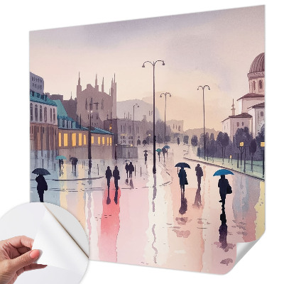 Fototapeta pro kluka Deštivá procházka