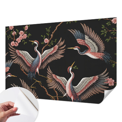 Samolepicí dekorativní fototapeta Květinový vzor