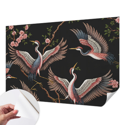 Samolepicí dekorativní fototapeta Květinový vzor