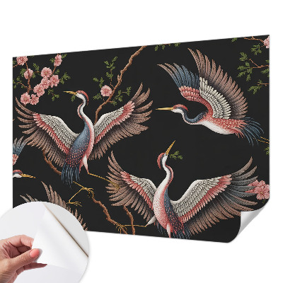 Samolepicí dekorativní fototapeta Květinový vzor