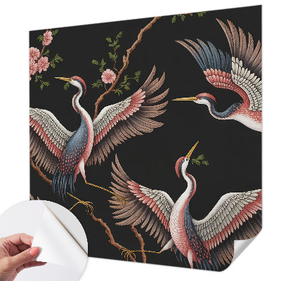 Samolepicí dekorativní fototapeta Květinový vzor