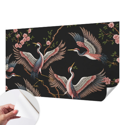 Samolepicí dekorativní fototapeta Květinový vzor