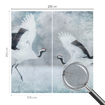 Samolepicí fototapeta na míru Harmonické jeřáby