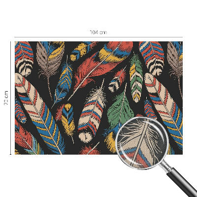 Samolepicí fototapeta na míru Barevné peří