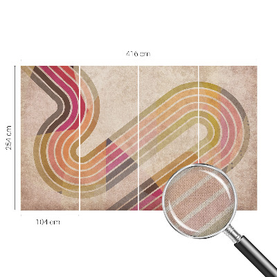 Samolepicí fototapeta do dětského pokoje Geometrické linie