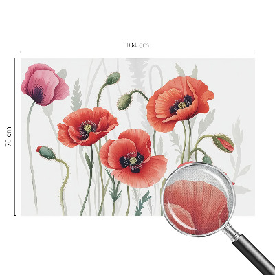 Fototapeta do dětského pokoje Červené máky