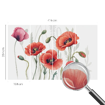 Fototapeta do dětského pokoje Červené máky