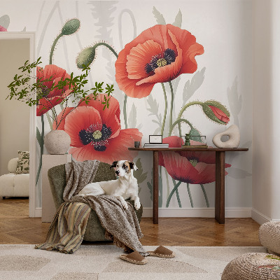 Fototapeta do dětského pokoje Červené máky