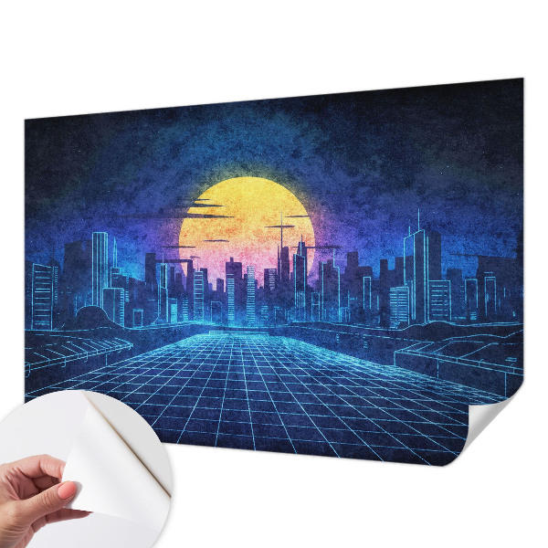 Samolepící tapeta Futuristická krajina