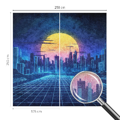 Samolepící tapeta Futuristická krajina