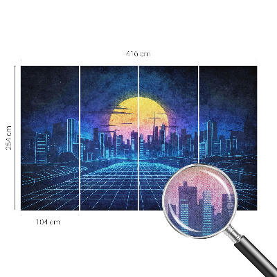 Samolepící tapeta Futuristická krajina