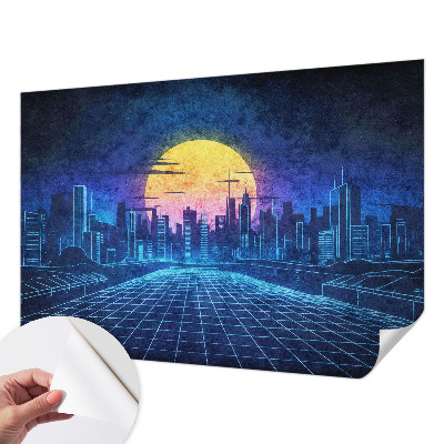 Samolepící tapeta Futuristická krajina