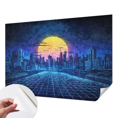 Samolepící tapeta Futuristická krajina