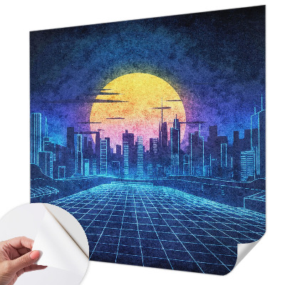 Samolepící tapeta Futuristická krajina