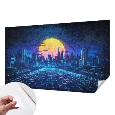 Samolepící tapeta Futuristická krajina