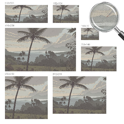 Samolepící fototapeta 3d Exotická krajina