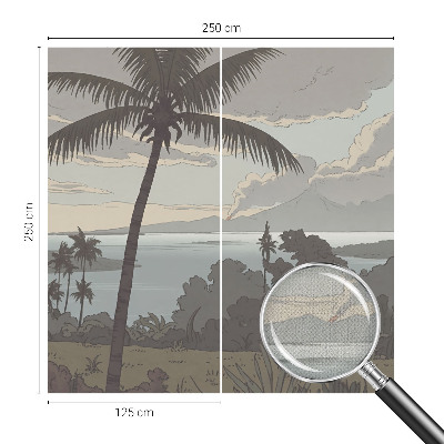 Samolepící fototapeta 3d Exotická krajina