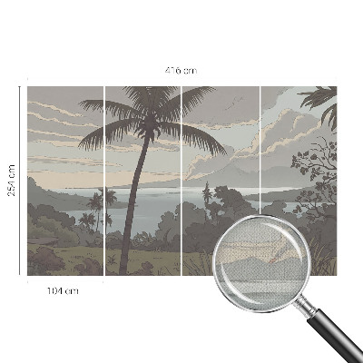 Samolepící fototapeta 3d Exotická krajina