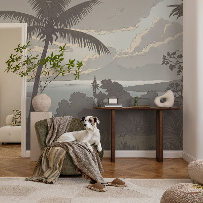 Samolepící fototapeta 3d Exotická krajina