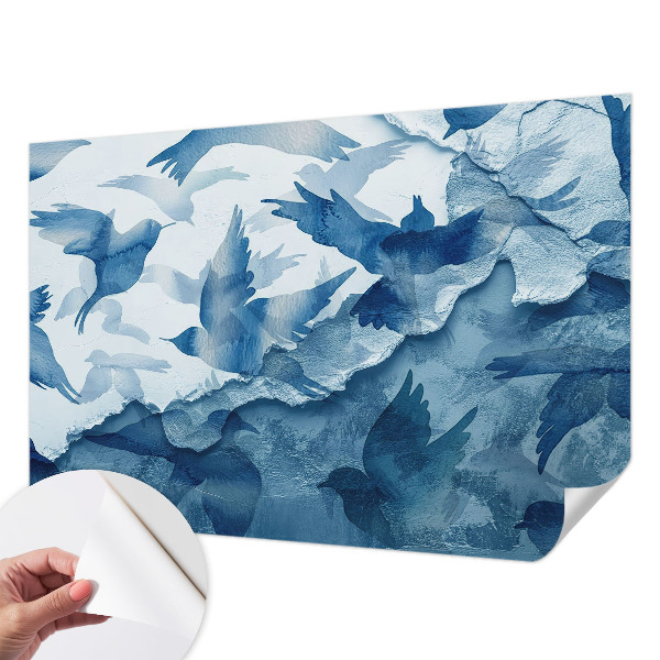 Samolepící fototapeta 3d Dynamiccí ptáci