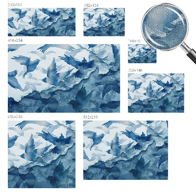 Samolepící fototapeta 3d Dynamiccí ptáci