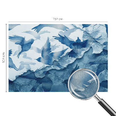 Samolepící fototapeta 3d Dynamiccí ptáci