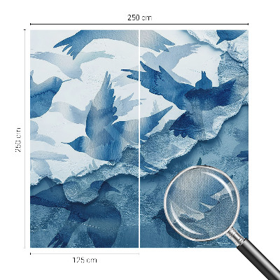 Samolepící fototapeta 3d Dynamiccí ptáci