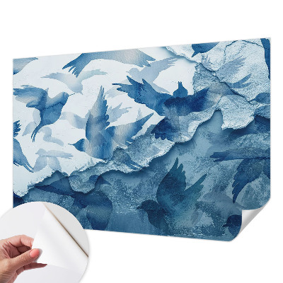 Samolepící fototapeta 3d Dynamiccí ptáci